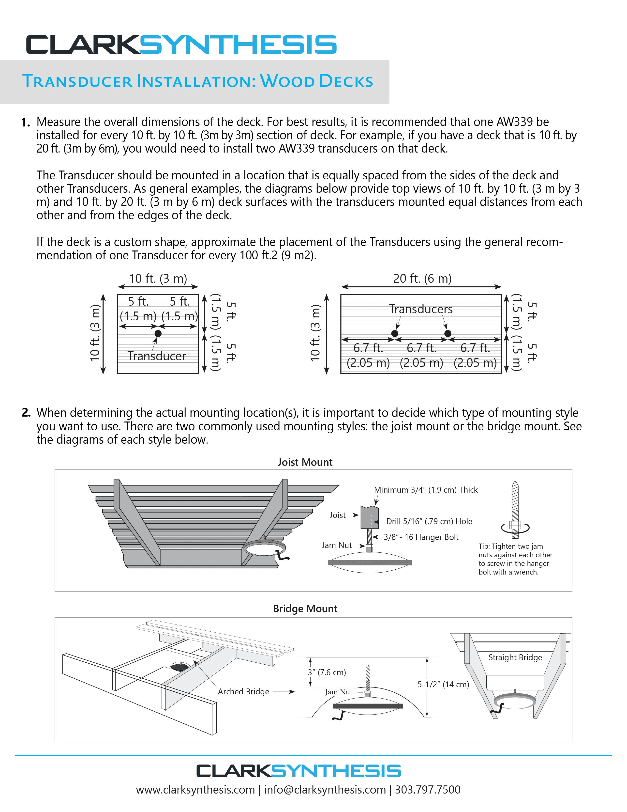 Installation Guides - Clark Synthesis